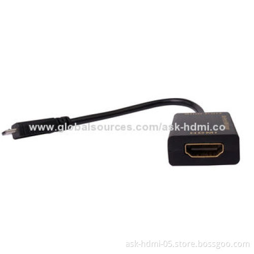High-speed Slim Port to HDMI Converter, Support Full HD 1,080P/60Hz/3D Video